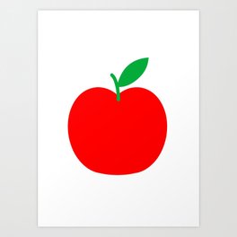 Apple Bright Scandinavian Art Print