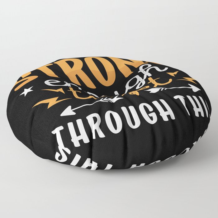 Mental Health I Am Strong Enough Anxie Anxiety Floor Pillow