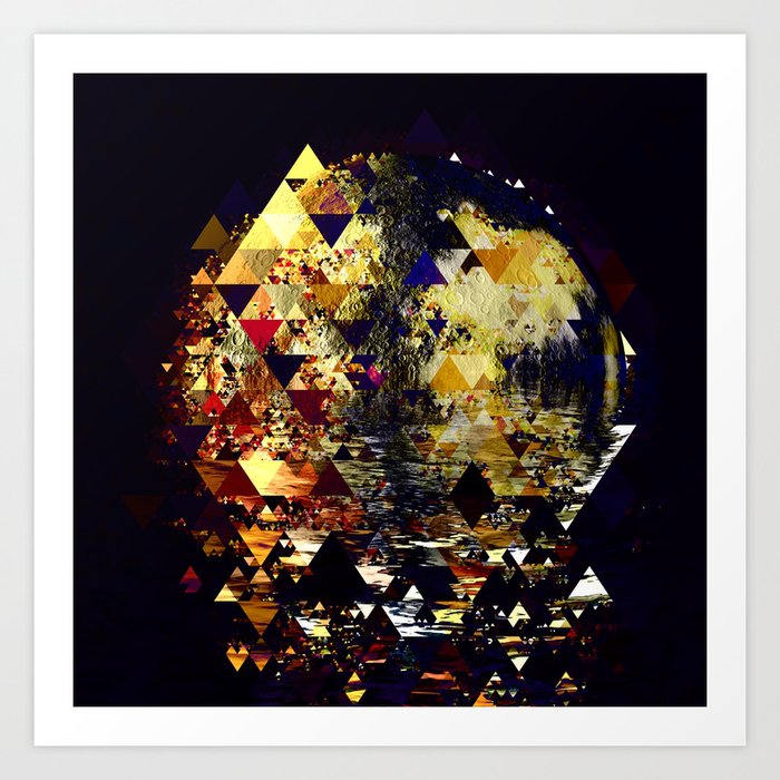 Planet 3 Art Print By Krisleov