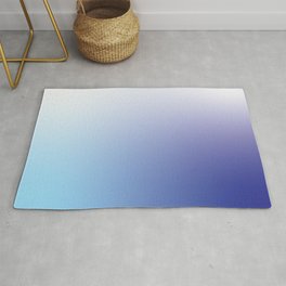 Blue Gradient Area & Throw Rug