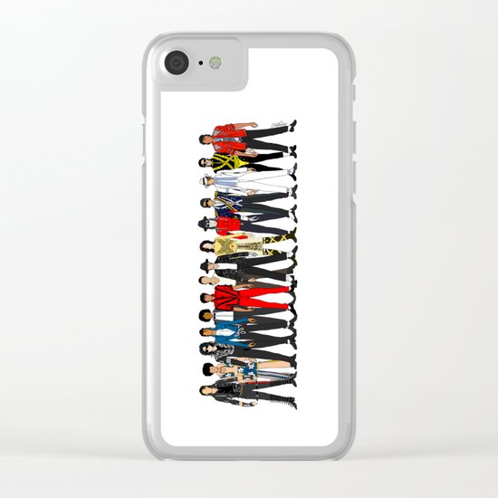 King MJ Pop Music Fashion LV Clear iPhone Case
