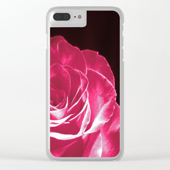 Colours Rose Clear iPhone Case