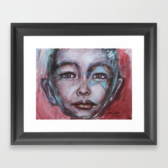 Star Boy Superhero Framed Art Print