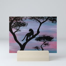 Peaceful Panther Mini Art Print