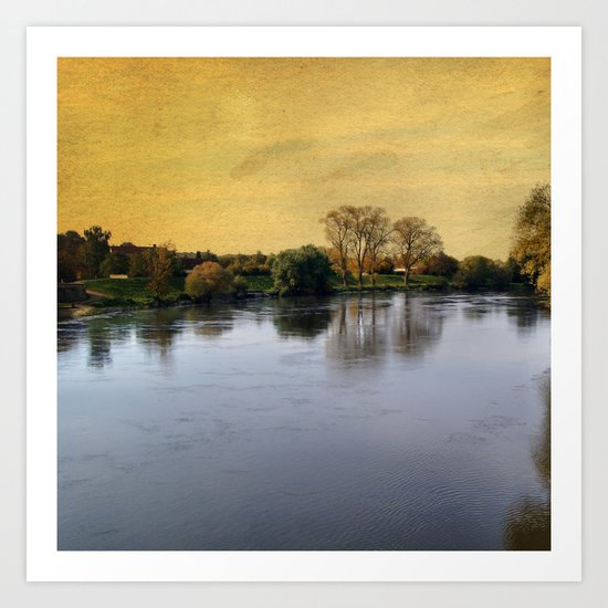 Danube in Straubing Art Print