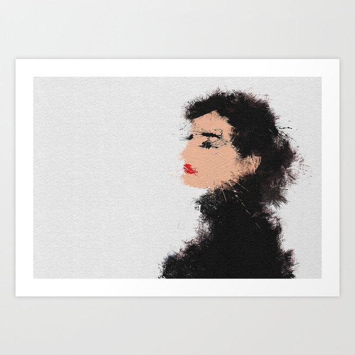 Audrey Hepburn Abstract Painting Art Print By Aysetoyran Society6