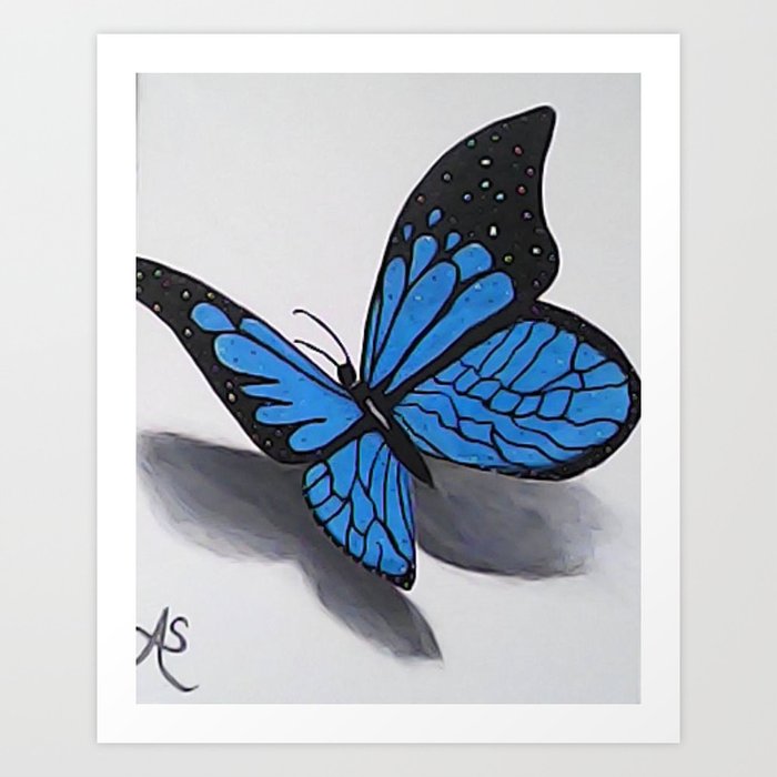 Beautiful Butterfly Affect - Angela Canvas Art Art Print