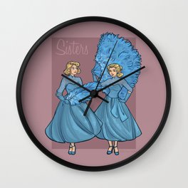 Sisters Wall Clock | Illustration, Movies & TV, Digital 