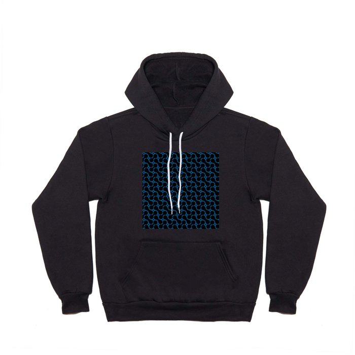 curves pattern with black background Hoody