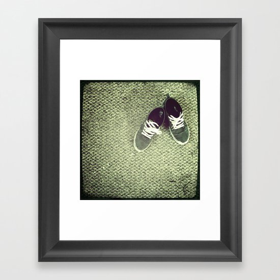 I spell grey with an "E" Framed Art Print
