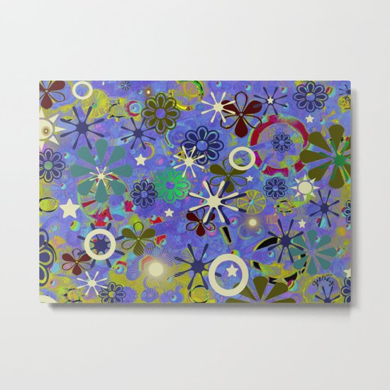 Asia Blue Metal Print