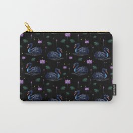 Black Swans in Lily Pond Carry-All Pouch