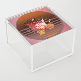 Rubix Cube Abstract Retro Fantasy #2 Acrylic Box