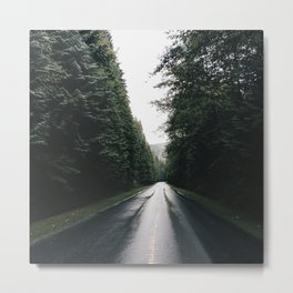 Middle of the road Canada Metal Print | Nature, Photo, Vintage, Landscape 