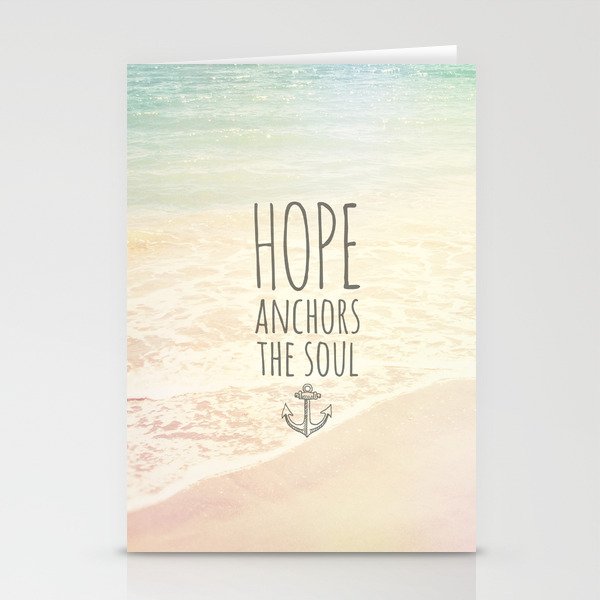 HOPE ANCHORS THE SOUL  Stationery Cards