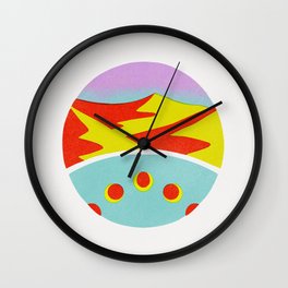 Mountain Magnification Wall Clock