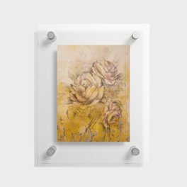 Vintage countryside rose bouquet Floating Acrylic Print