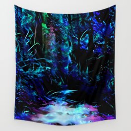 Blacklight Dreams of the Forest Wall Tapestry