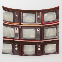 Vintage ancient televison Wall Tapestry
