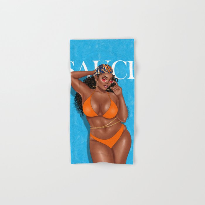 HOT SAUCE by bennie buatsie Hand Bath Towel by bennie buatsie