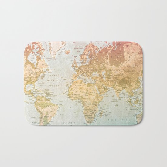 Pastel World Bath Mat