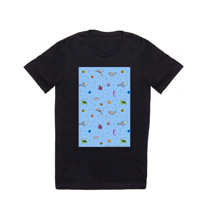 Sea creature pattern T Shirt