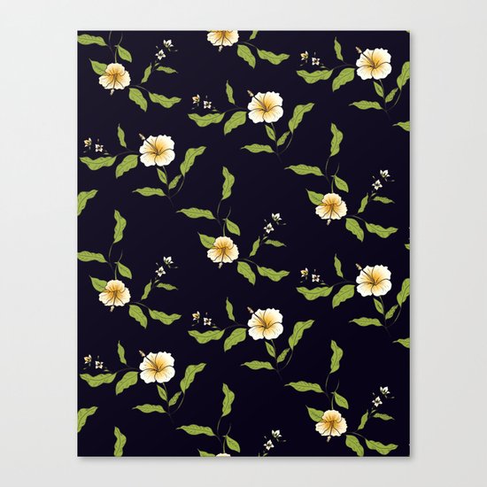 Yellow Tropical Flowers #society6 #decor #buyart Canvas Print