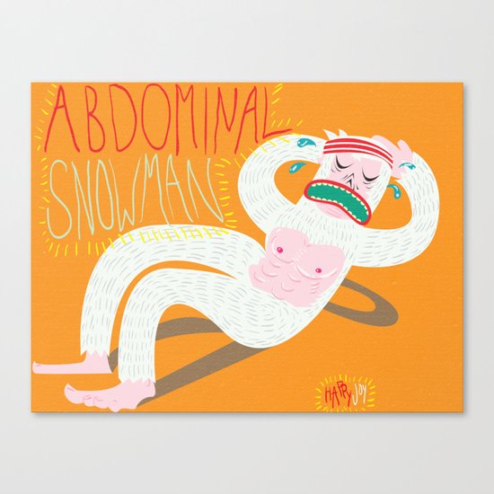 Abdominal Snowman Canvas Print