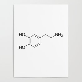 Dopamine Molecule Poster