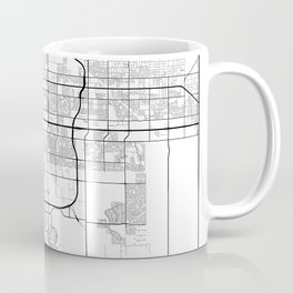 Minimal City Maps - Map Of Mesa, Arizona, United States Coffee Mug | Cartography, Map, Poster, Line, Art, White, Street, Travel, Illustration, Graphicdesign 