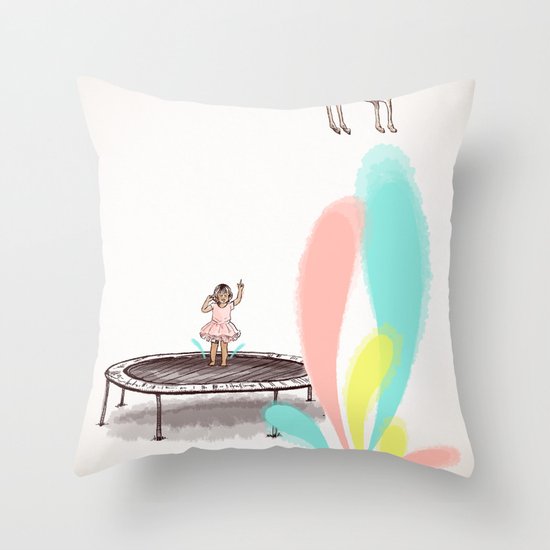 Gazelles Make Bad Friends Throw Pillow