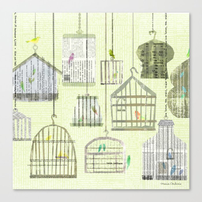 Bird cages Canvas Print