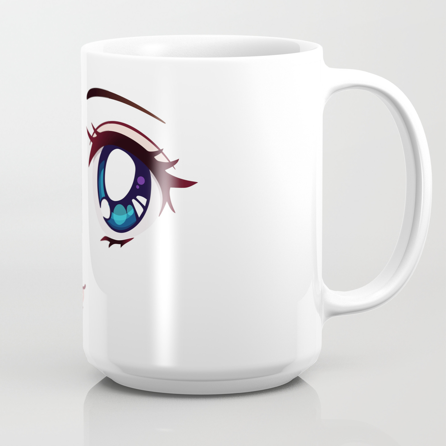 Cute Anime Face Coffee Mug by N0mAdsLAnd | Society6