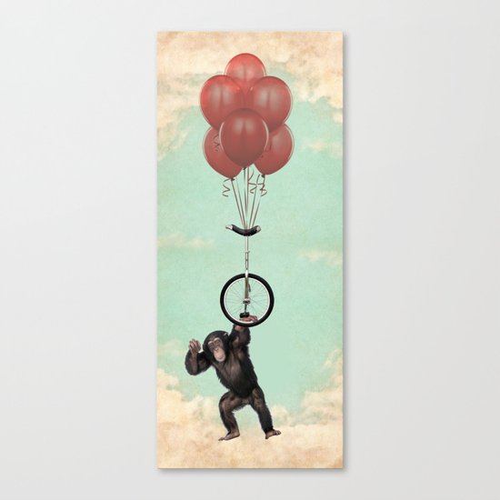 the unicycle incident Canvas Print