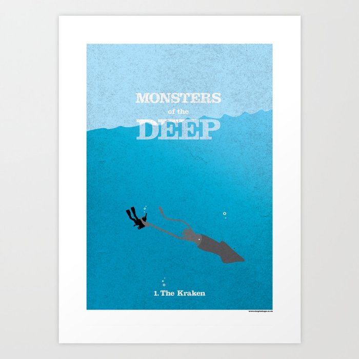 MONSTERS of the DEEP Art Print