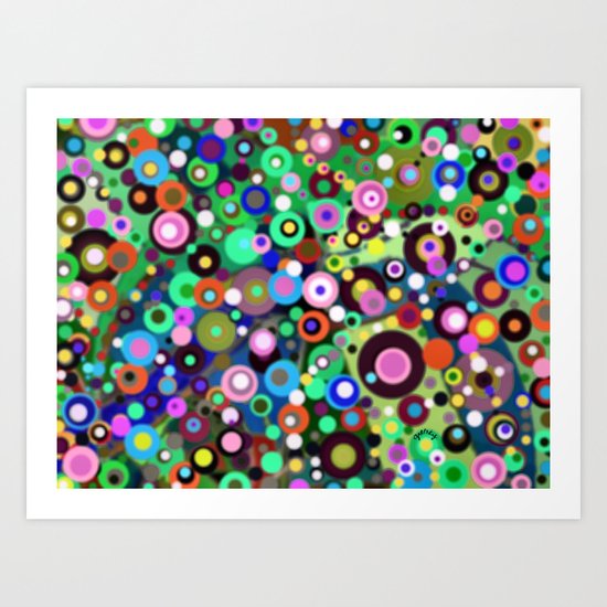 In Circles Art Print