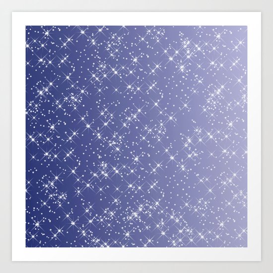Purple Sparkle Art Print