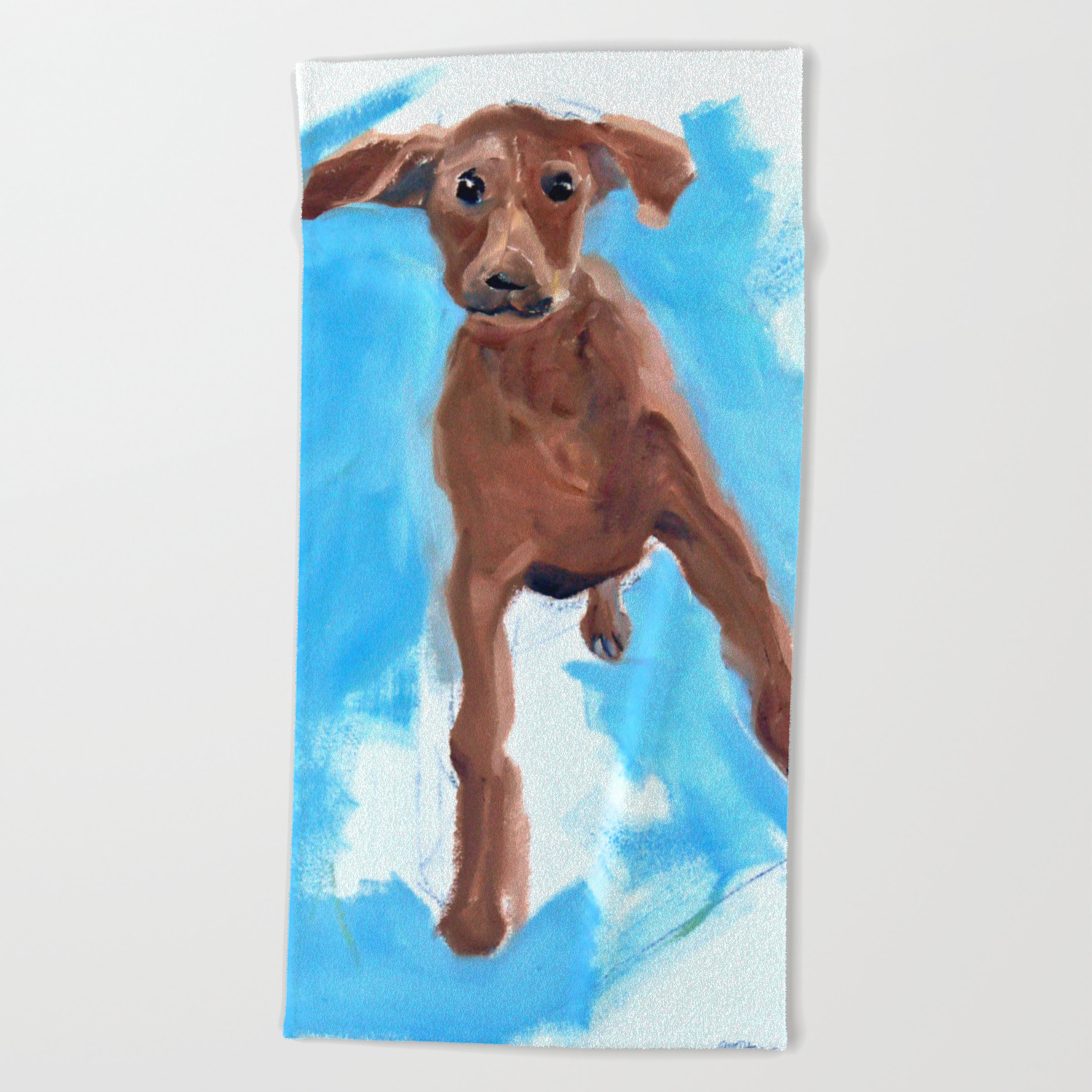 Dancing Dog Beach Towel By Evelynmccorristinpeters Society6