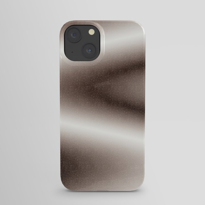 Brown and white gradient iPhone Case