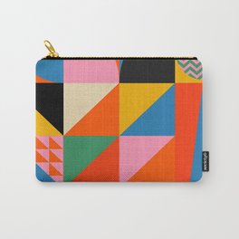 Geometric abstraction in colorful shapes   Carry-All Pouch