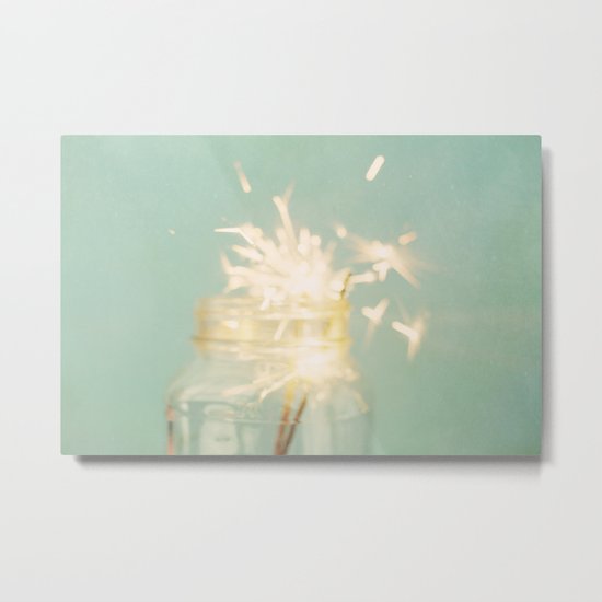 when sparks fly Metal Print