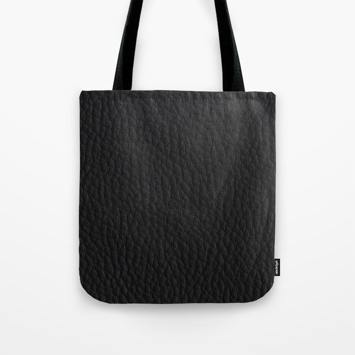 Black Leather like case Tote Bag