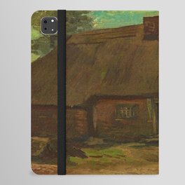 Vincent van Gogh Cottage with Peasant Woman Digging, 1885  iPad Folio Case