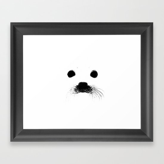 Seal your face Framed Art Print