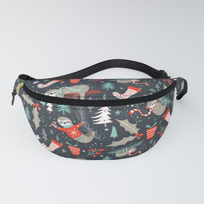 Slothy Holidays Fanny Pack