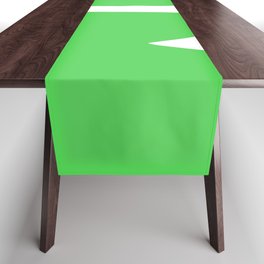 Anchor (White & Green) Table Runner