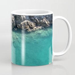 Awesome Green Emerald Sea In Amalfi Coast Italy Poster Mug