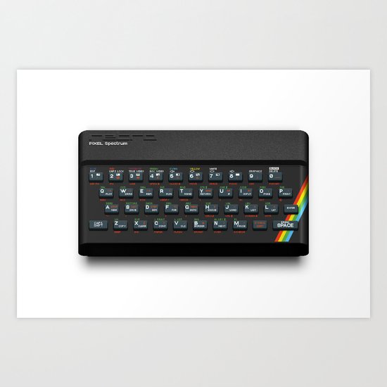 Pixel Spectrum Art Print
