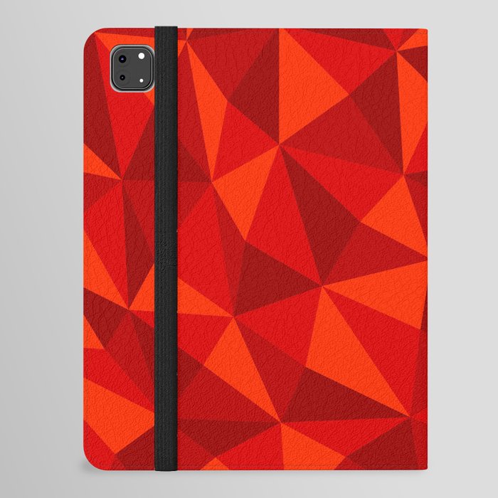 Red Triangle Pattern iPad Folio Case