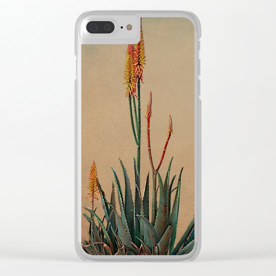 Blooming succulent. Clear iPhone Case